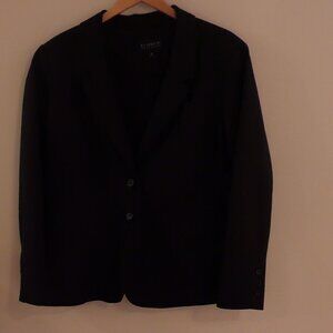 ELOQUII Women's 2-Button Blazer with Pocket Flaps | Size 20 | Black